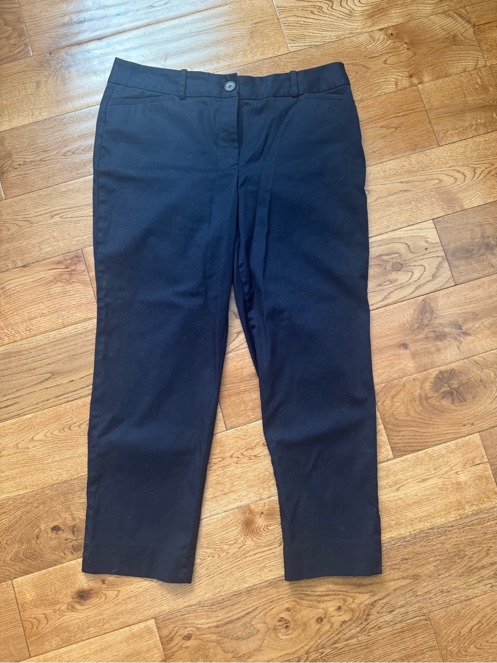 Talbots Woman Blue Straight-Leg ankle Pants